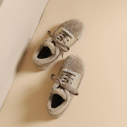 westory2024年秋冬新款休闲风厚底评本百搭短靴毛毛靴W24DM84691 商品图3