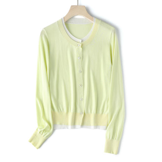 【高品质私服】【天丝假两件开衫】极具随性松弛感，简约不简单JZ2515-CC 商品图2