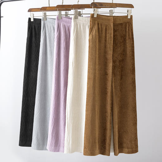 【高品质私服】【春夏丝绒直筒休闲空气裤】6道工序，自带量感，线条流动自然YS260-CC 商品图1