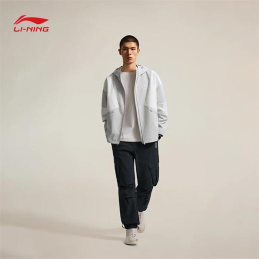 李宁韦德系列男子防泼水束脚宽松伞兵裤休闲长裤AKXV139 商品图1