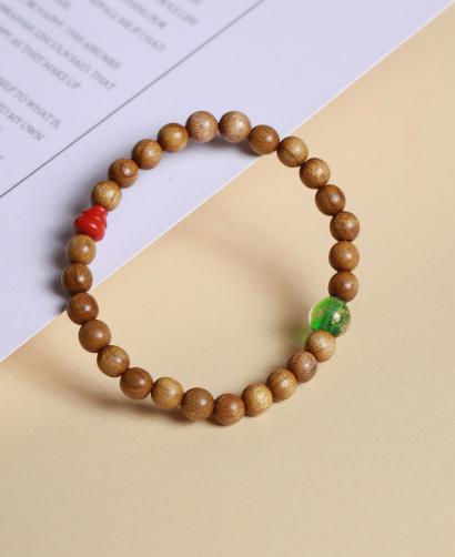 JSHM0167°老料金丝楠木手串 商品图0