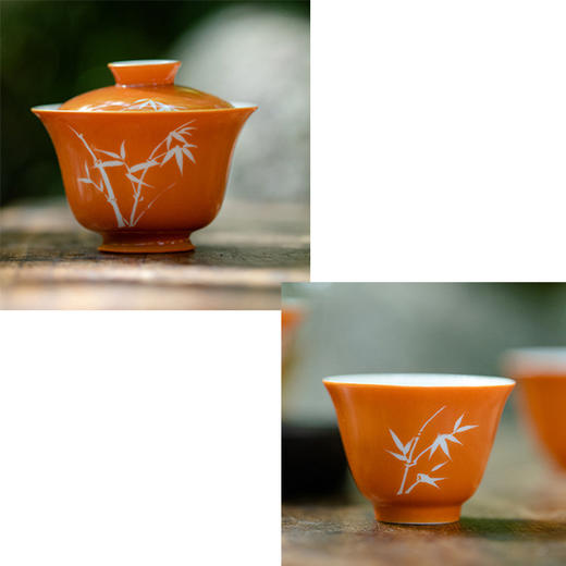 留白竹影矾红 系列 留白设计 雅致韵味 瓷器 商品图2