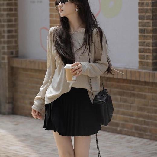 Beau Muse高腰显瘦百褶短裙 I 显腿长显高 立体百褶视觉显瘦 7款春夏百搭色可选 包容体重65-140斤（爆单3-5天发货） 商品图1