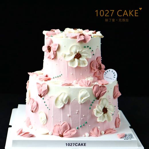 1027CAKE | 刮刀花 韩裱 双层女士 妈妈 商品图0