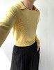 Viktoria Chan｜AW23087 Amalia polo cashmere  TOP [ 灰 / 黄] 商品缩略图0