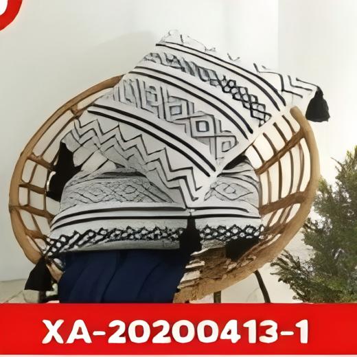 泷见居雪尼尔几何图案靠枕套45*45cm 商品图0