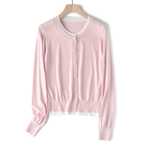 【高品质私服】【天丝假两件开衫】极具随性松弛感，简约不简单JZ2515-CC 商品图1