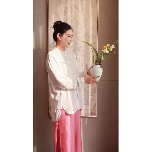 温小暖—酵洗亚麻衬衣（20710365）仅限女性使用 商品图3