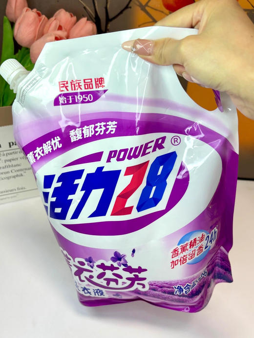【厂家补贴】11.9元2袋  活力28洗衣液2kg系列新日期（山茶花和薰衣草） 商品图1
