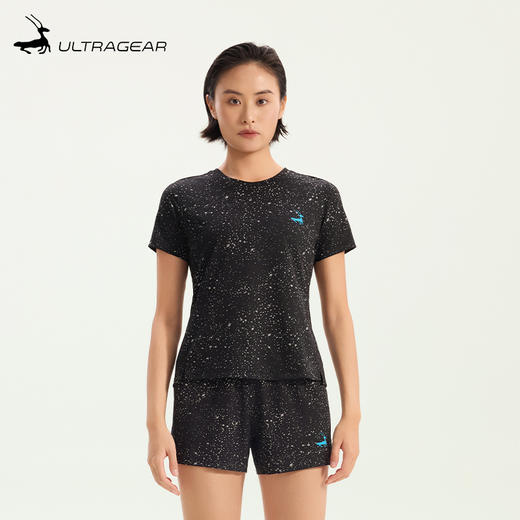 优极UG 星空·女款3D增能弹力跑步T恤 商品图0