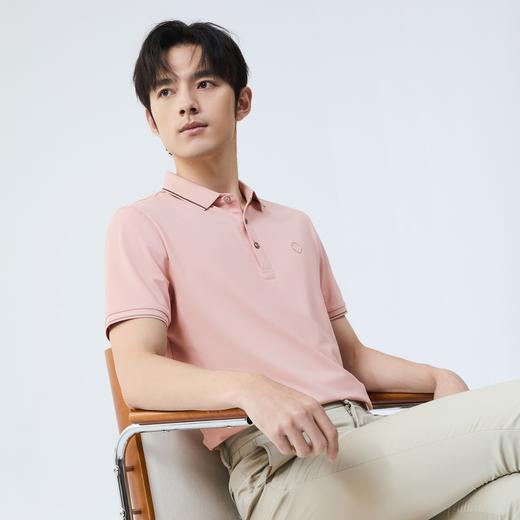 【冰氧吧】柒牌男士短袖POLO衫夏季新款凉感透气舒适百搭翻领T恤128T70160 商品图1