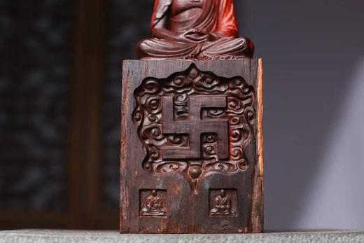 大日如来°小叶紫檀拆房老料摆件 商品图4