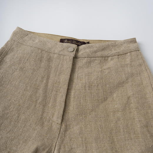 ROMI STUDIO“放松时刻”100%雨露亚麻肌理感洗水透气短裤24SSK469 商品图3