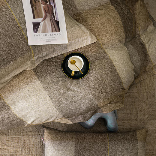 多喜爱 艾阳绒磨毛 套件 四件套 美拉德幻想-绿 商品图5