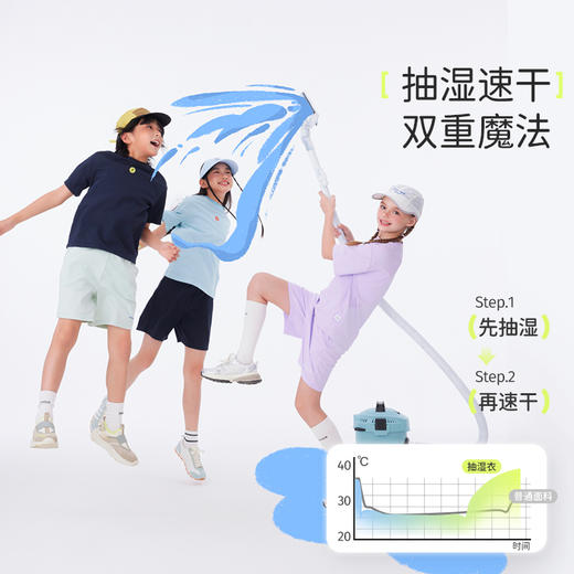 onmygame【抽湿爽爽衣】男女童短袖T恤2025年夏季新款速干衣抗菌 商品图1