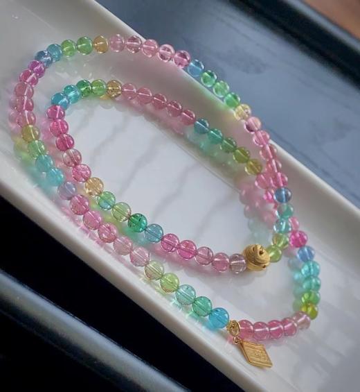 6mm-7mm多圈人鱼碧玺手链 商品图0