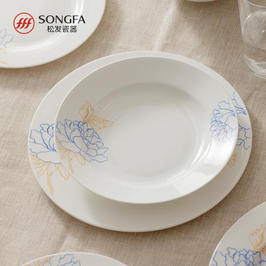 48头蓝宝牡丹骨瓷餐具 商品图5