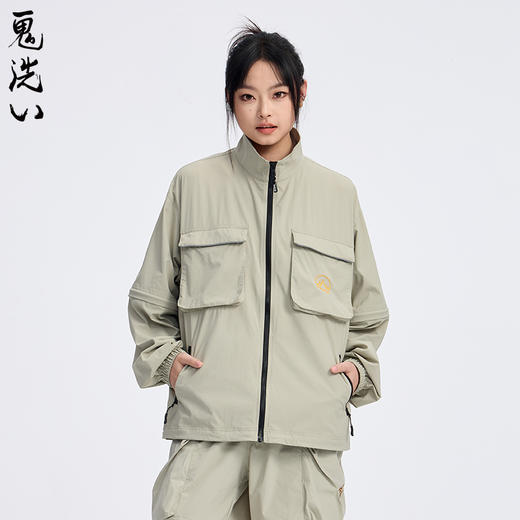 ONIARAI/鬼洗25春夏新鲁道夫凉感可拆袖轻薄立领外套男女 B340217 商品图1