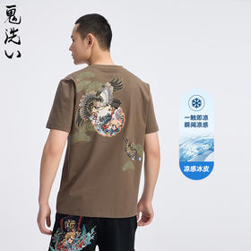 ONIARAI/鬼洗25春夏新品泥棒蓝船绘绣花短袖男式T恤印花 25NOB33