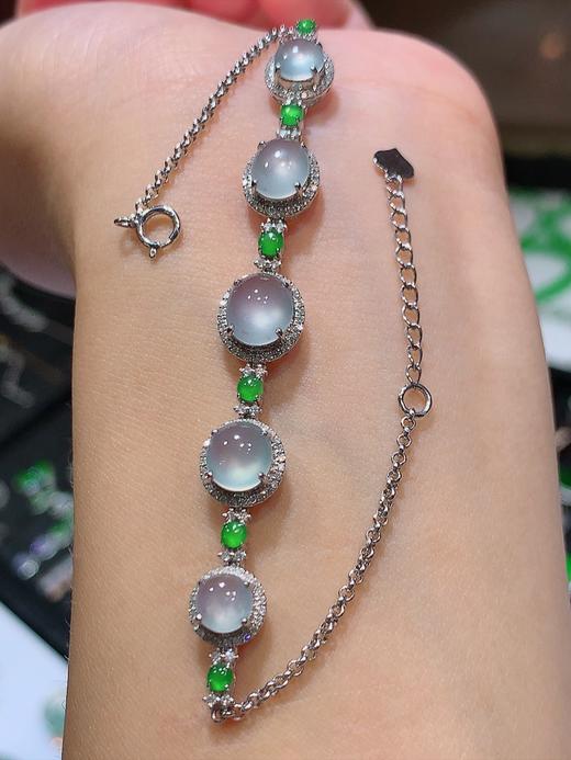 蛋面翡翠手链 商品图3