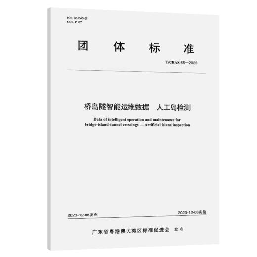 桥岛隧智能运维数据 人工岛检测T/GBAS 65—2023 商品图2