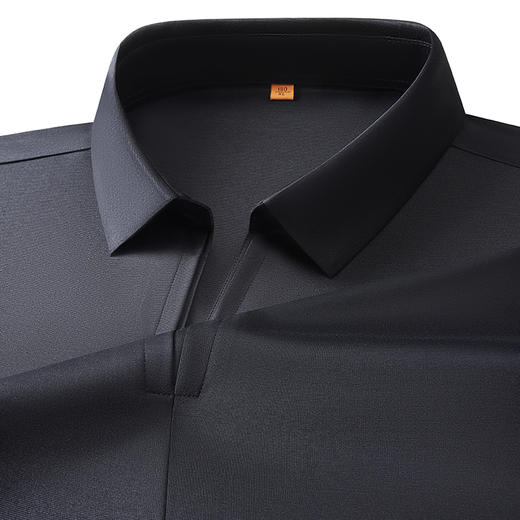 【棉质】【DDP】大依优型大码V领双叠领短袖POLO衫加肥大码男士翻领短袖体恤夏季款胖子休闲百搭半拉链棉 商品图5