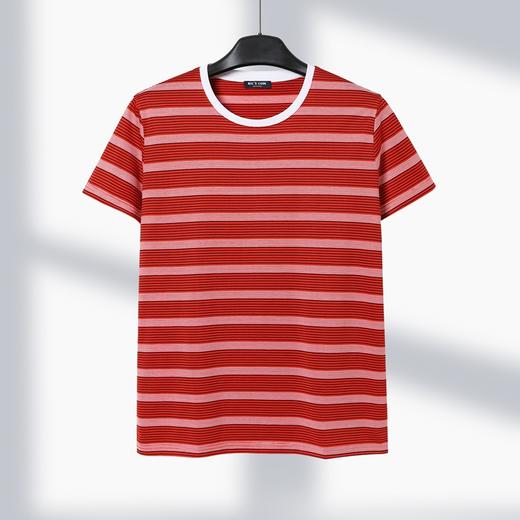 短袖男款圆领宽松百搭条纹短袖t恤男  CH8S020* 商品图1