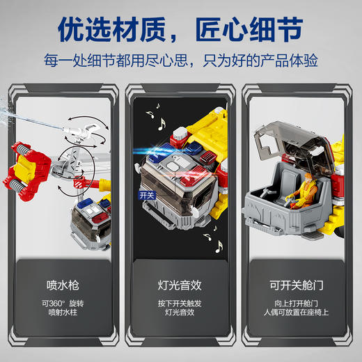 山姆同款小演员竞速起重机工程车套装吊车男孩儿童玩具 商品图3