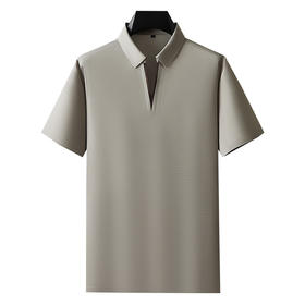 【冰丝】【DDP】大依优型大码POLO衫V领翻领潮流短袖t恤男加肥加大码冰丝夏装胖子宽松运动半袖