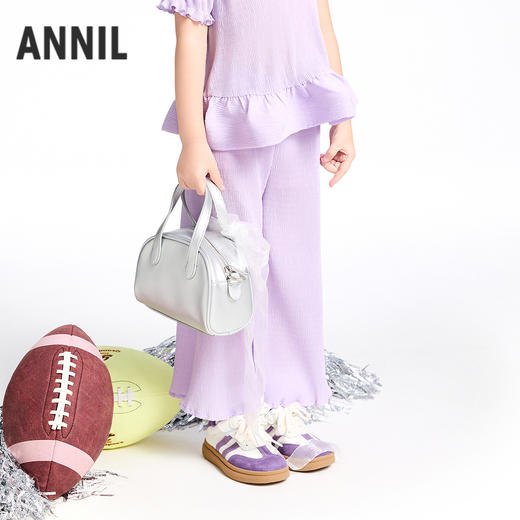 女童全腰梭织长裤夏季新款安奈儿童装实体店同款XG526708 商品图1