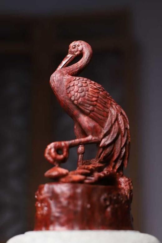 松鹤延年°小叶紫檀摆件 商品图1