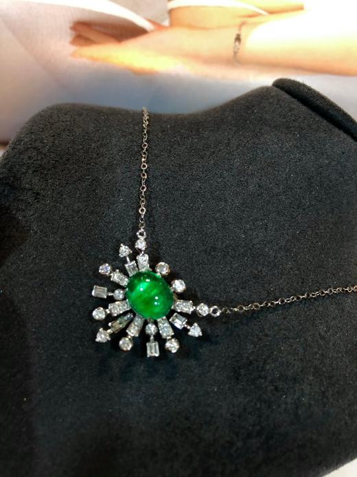 2.41ct蛋面祖母绿吊坠 商品图2