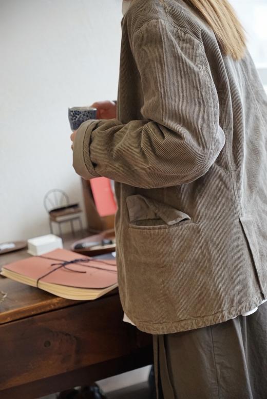 Vas-y Lentement 圆领灯芯绒外套 商品图12