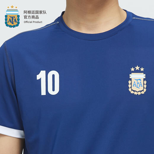 【官方正版】阿根廷国家队 | 夏季深蓝印号速干T恤运动短袖梅西 商品图4