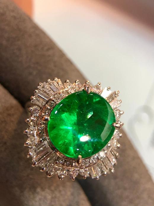 4.15ct刻面祖母绿戒指 商品图2