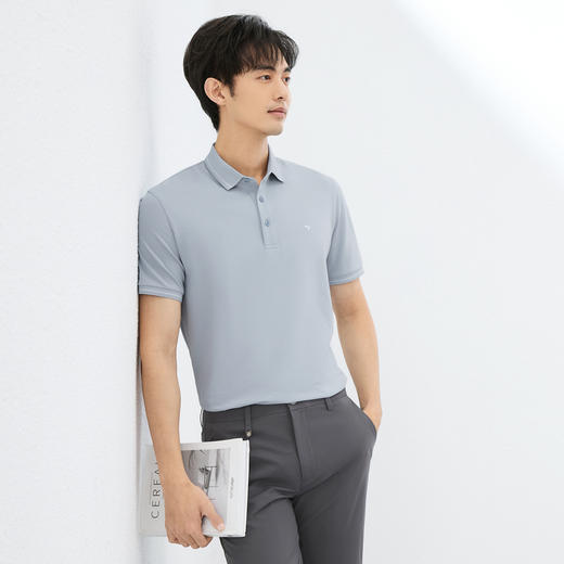 【抗菌/凉感/驱蚊】柒牌短袖POLO衫男士夏季新品商务百搭T恤上衣128T71060 商品图2