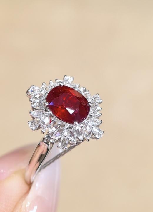 1.68ct刻面红宝石戒指吊坠 商品图1