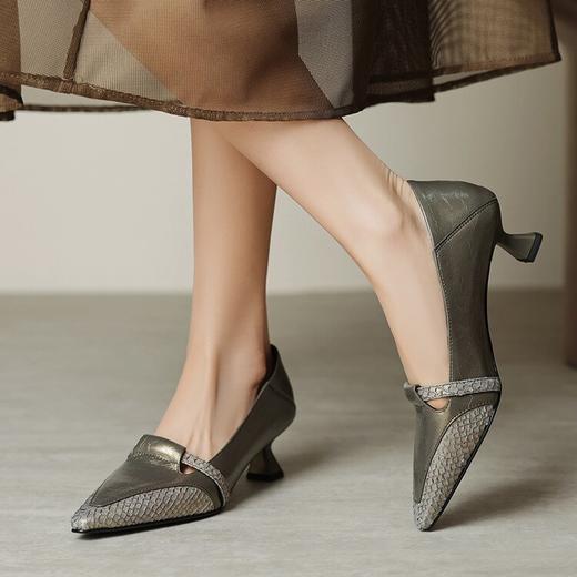 【预售5天】时尚法式低跟，小皮鞋拼色单鞋YCJX&H-7332 商品图4