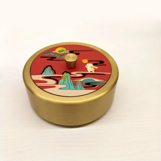 圆形铜香盒系列 商品图2