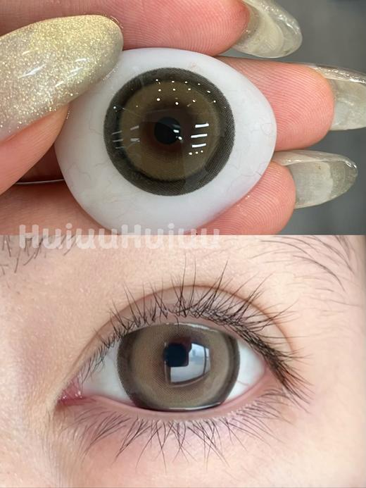 【本店实拍】Sheepcon-月光系列-月光小狗棕/月光小兔粉/月光小猫灰-14.5mm 【年抛 度数0-1000度 含525/575 】 商品图3