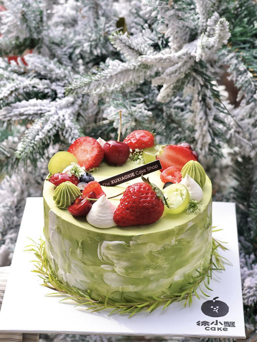 【抹茶柚子青提草莓】宇治抹茶+日本柚子+阳光玫瑰青提+丹东99草莓（因车厘子下架，表面装饰车厘子替换成黑莓） 商品图3