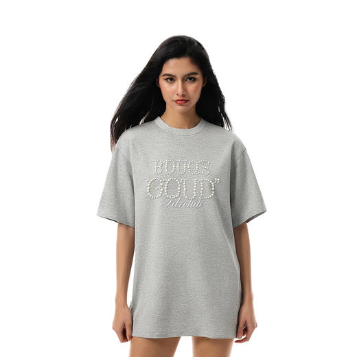 【178元任选3件】FDR官方店 美式运动钉珠短袖t恤男女夏季重磅情侣装宽松上衣体恤 商品图2