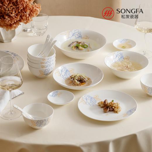 28头蓝宝牡丹骨瓷餐具 商品图2