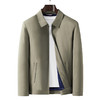 男士薄款夹克爸爸外套春秋款中年商务翻领休闲夹克衫 商品缩略图4