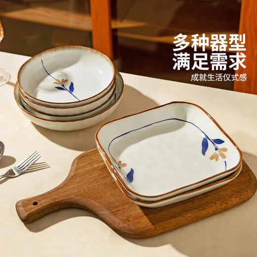 摩登主妇釉下彩陶瓷盘子家用菜盘2025新款高级感餐具碟子餐盘深盘 商品图4