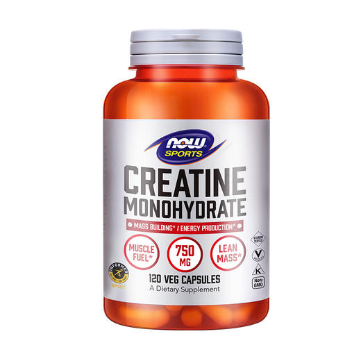 肌酸｜ 750mg/粒 补充体力 恢复肌肉能力 120粒 每次6粒 NOW诺奥肌酸单水合物胶囊 商品图2