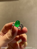 玻璃种艳绿蛋面戒指【5050503】具体价格微信咨询 商品缩略图0