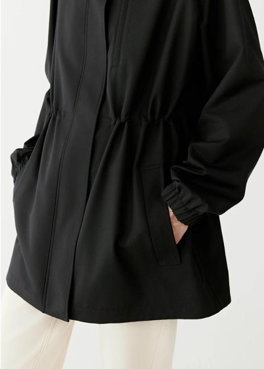 【高品质私服】【IC 丝羊毛精纺平纹布黑色短风衣】随性简约得廓形拓展户外G1183-CC【无标出货 介意慎拍】 商品图4