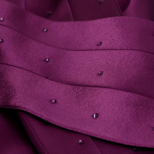 QF812斯尔丽2025春季新款新中式改良式披肩烫钻喜妈妈礼服连衣裙 商品图8