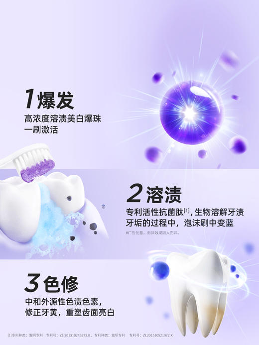 BOP波普专研生物活性抗菌肽奥拉氟溶渍色修美白多效护理儿童成人牙膏 商品图14